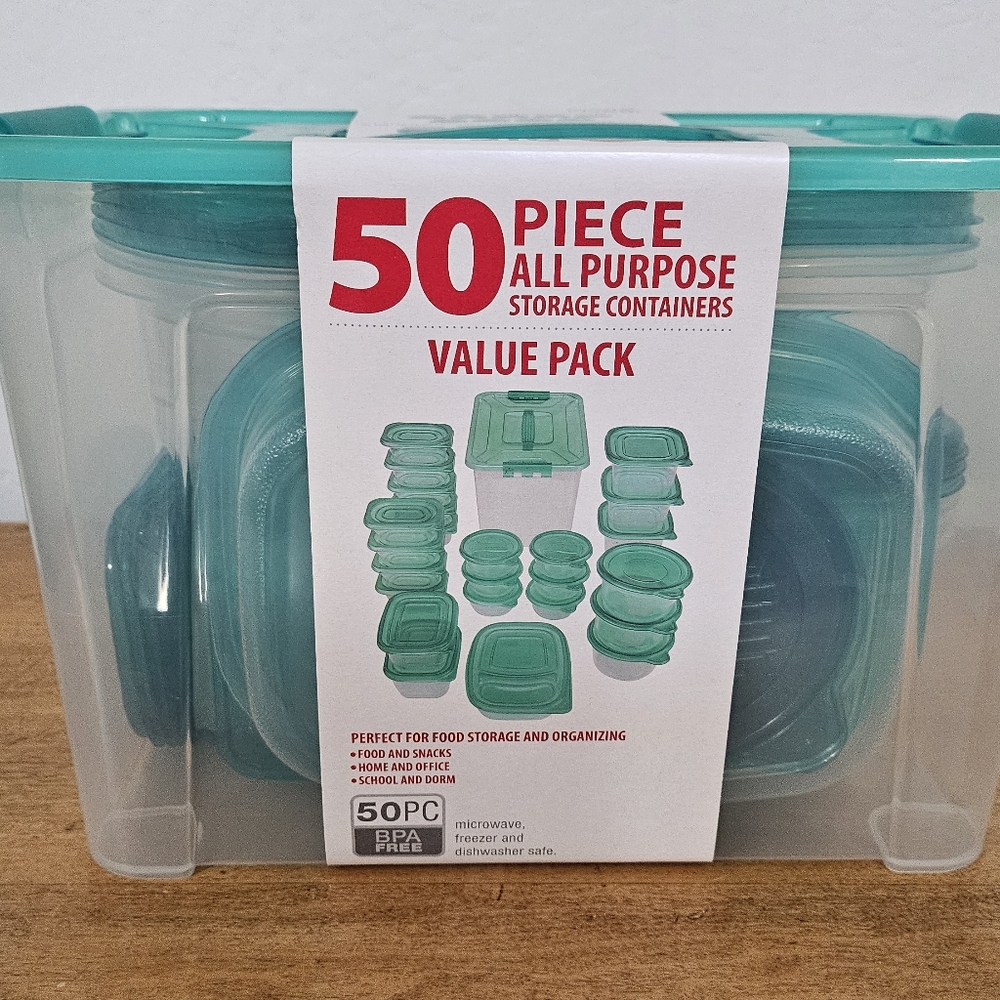 50 PC All Purpose Storage Containers